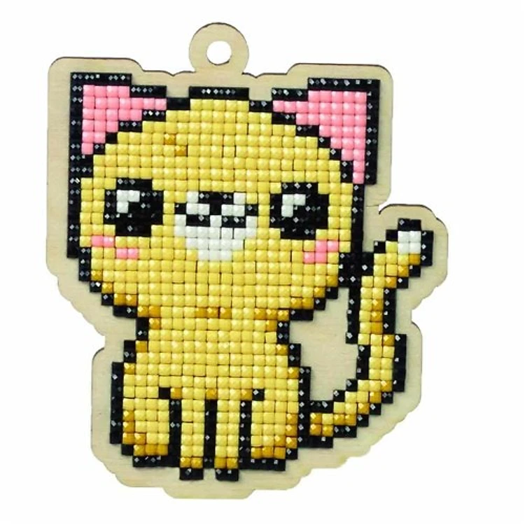 Cat Eugene WWP109 Diamond Painting on Plywood Kit