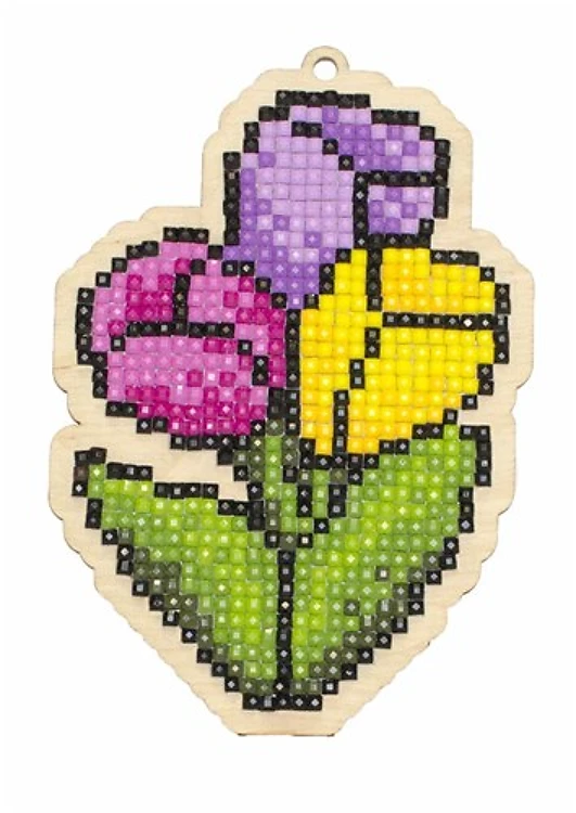 Tulips WWP173 Diamond Painting on Plywood Kit