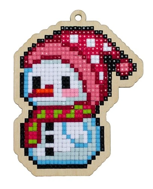 Little Snowman WWP313 Diamond Painting on Plywood Kit