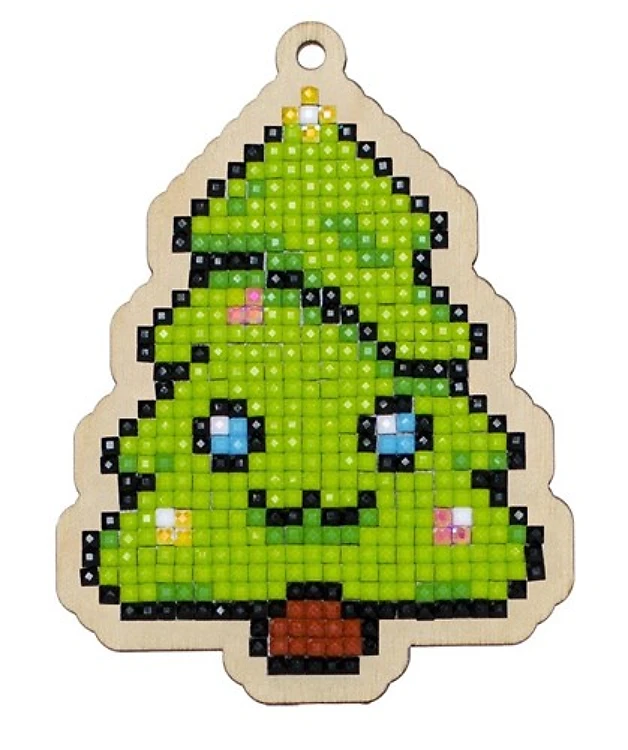 Christmas Tree WWP316 Diamond Painting on Plywood Kit