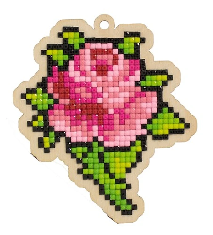 Rose Bud WWP327 Diamond Painting on Plywood Kit
