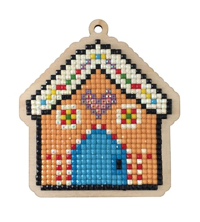 Gingerbread House WWP454 Diamond Painting on Plywood Kit