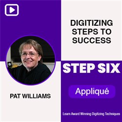 Digitizing Steps to Success Step 6 - Applique